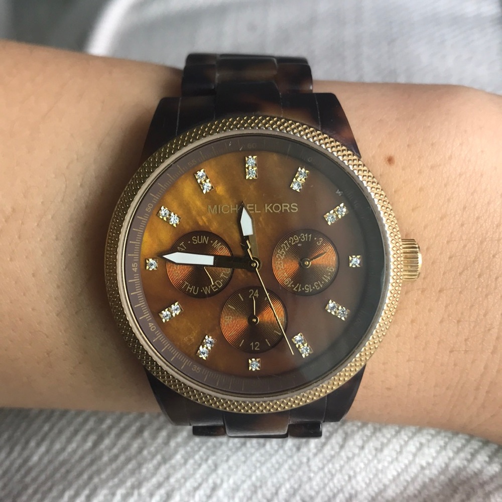 Michael Kors Tortoise Shell Watch